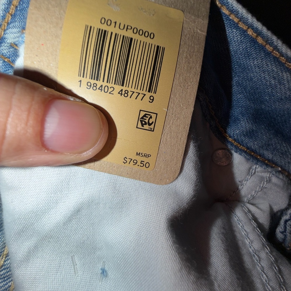 Women Levi's Cinch Baggy Light Blue Jeans - Picture 6 of 8